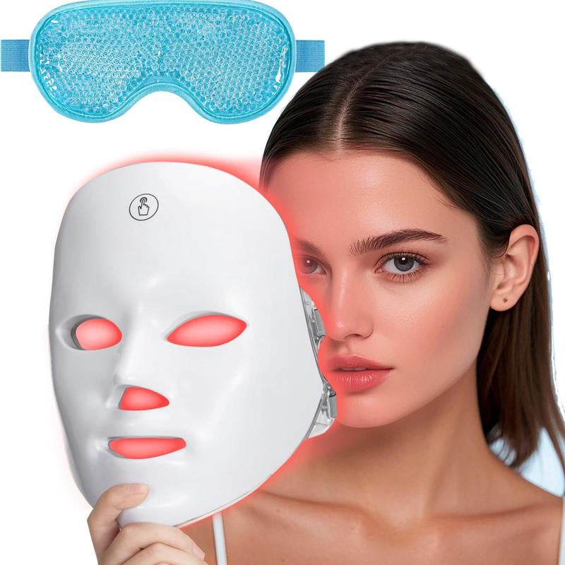 7 Color LED Beauty Mask, Facial Mask, LED Face Mask Comfort Skin Care Mask, Skincare Face Tool, Ideal Gift for Women, Birthday Gifts