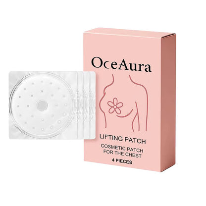 4-Piece Breast Enhancement Patches for Moisturizing and Firming Care