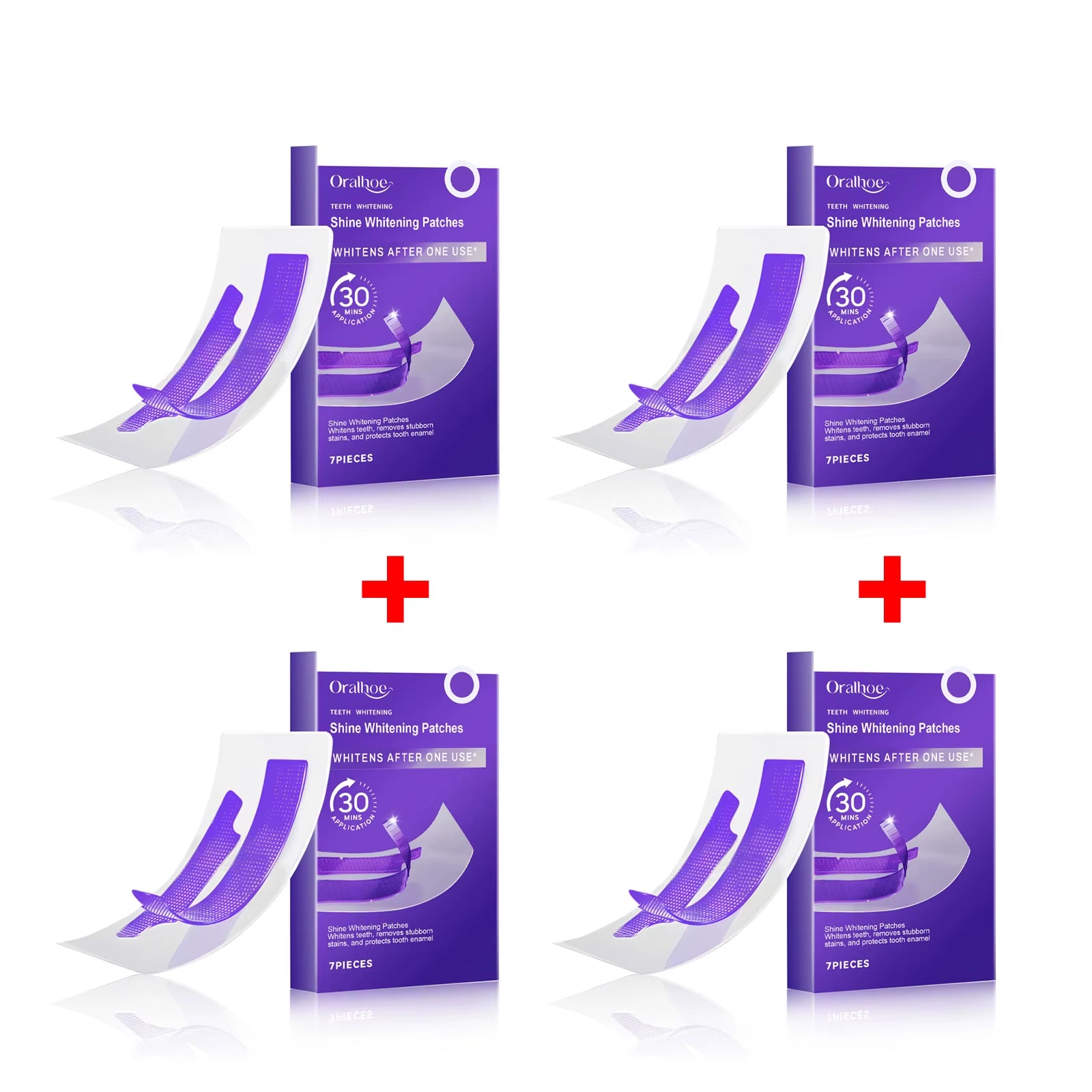 Transform Your Smile with Professional Purple Teeth Whitening Strips - Effective Plaque Removal and Sensitivity Reduction