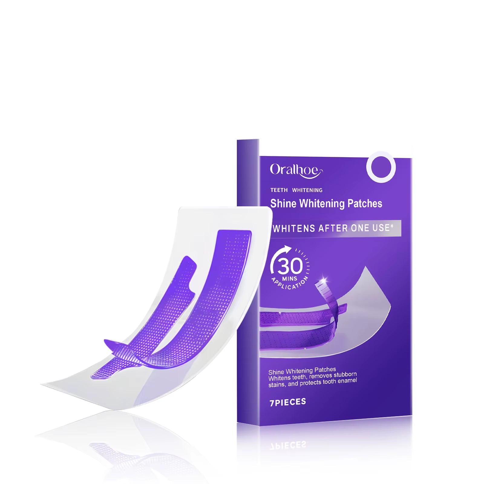 Transform Your Smile with Professional Purple Teeth Whitening Strips - Effective Plaque Removal and Sensitivity Reduction
