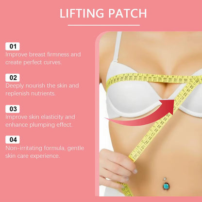 4-Piece Breast Enhancement Patches for Moisturizing and Firming Care