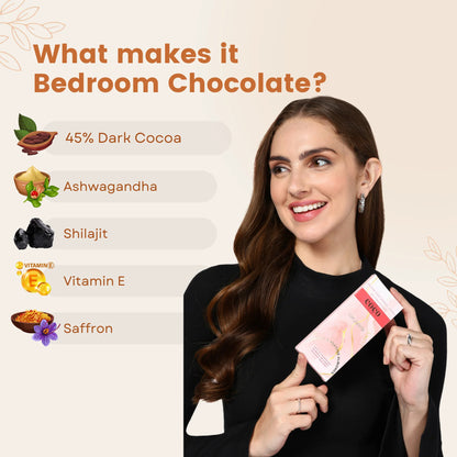 Chocolate for Couples enhancement desire - Improve Mood - Premium Chocolate for Special Occasions and Sharing Together for Men and Women