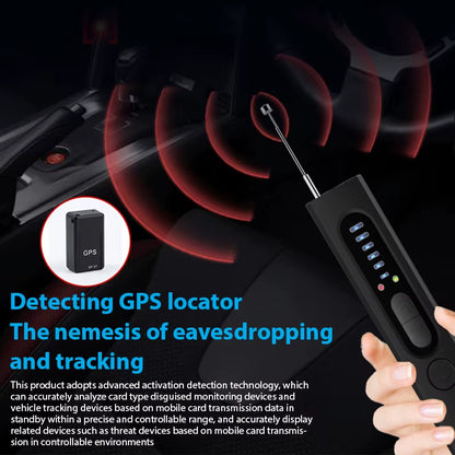 X13 Professional Anti-Spy Hidden Camera and GPS Tracker Detector - RF Wireless Signal Scanner for Hotel, Office, and Travel Use
