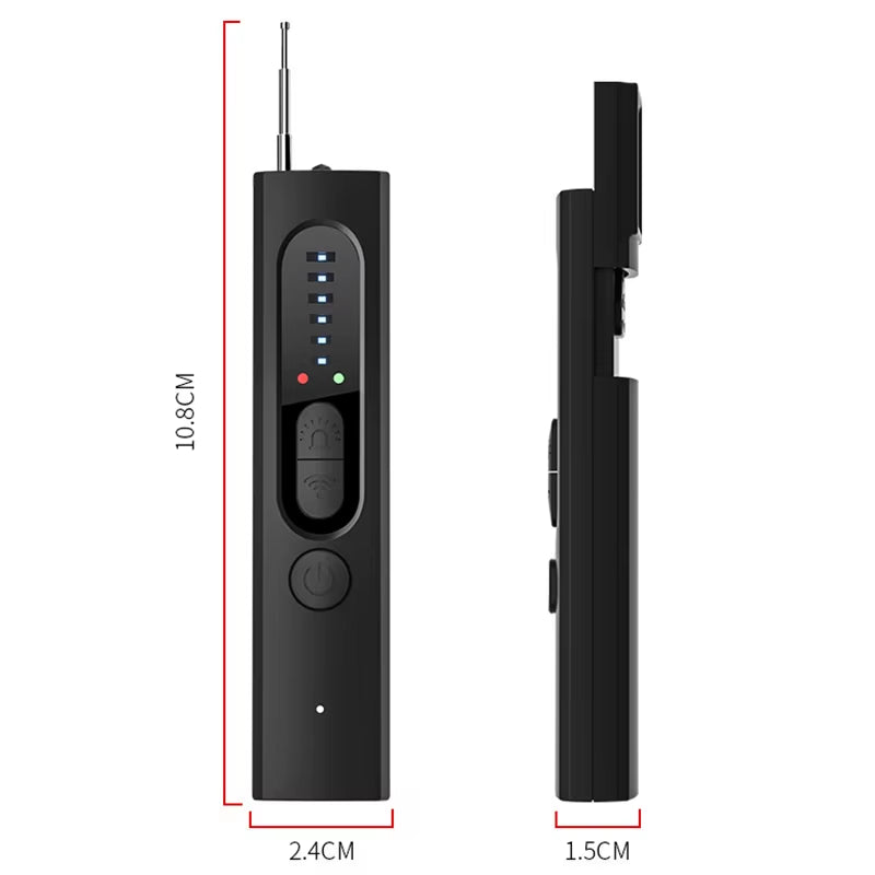 X13 Professional Anti-Spy Hidden Camera and GPS Tracker Detector - RF Wireless Signal Scanner for Hotel, Office, and Travel Use