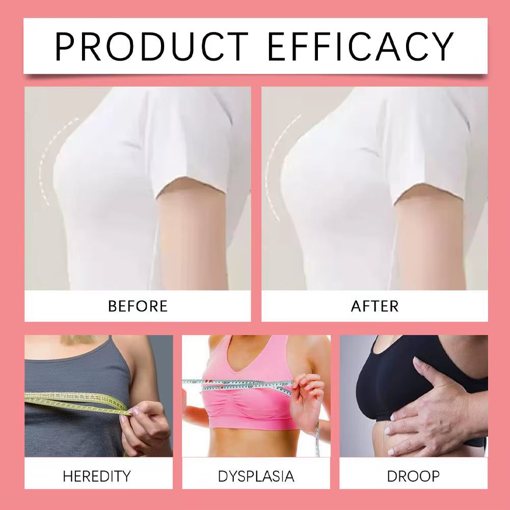 4-Piece Breast Enhancement Patches for Moisturizing and Firming Care