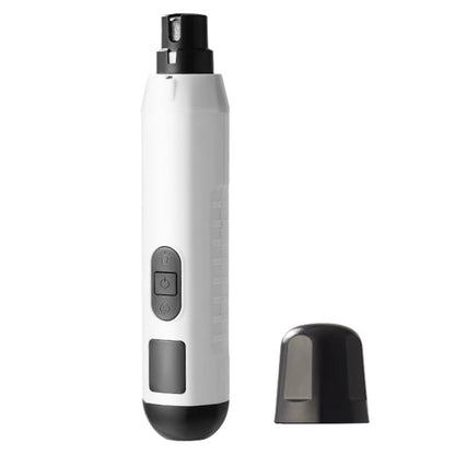 Enhanced 5-Speed Electric Dog Nail Grinder with LED Lights - Quiet Pet Nail Trimming and Grooming Tool