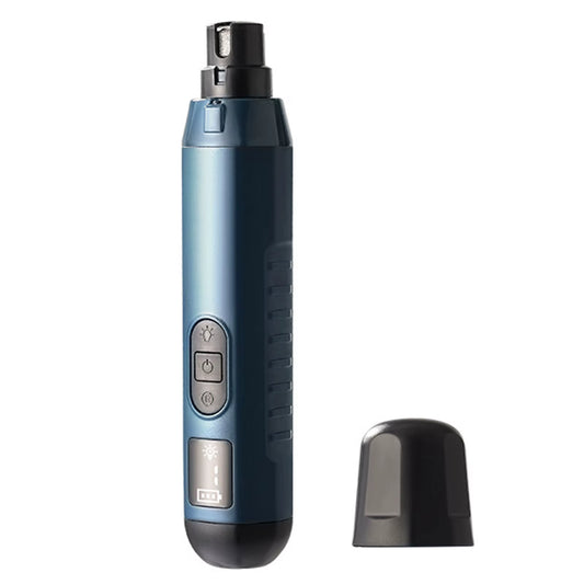 Enhanced 5-Speed Electric Dog Nail Grinder with LED Lights - Quiet Pet Nail Trimming and Grooming Tool