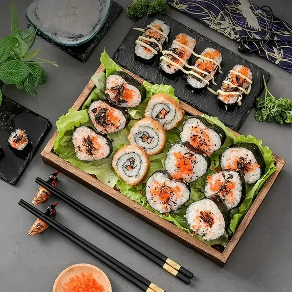 Create Stunning Sushi at Home with the Japanese Sushi Maker Set - 3-Piece Kit Featuring Shape Molds and Essential Kitchen Accessories
