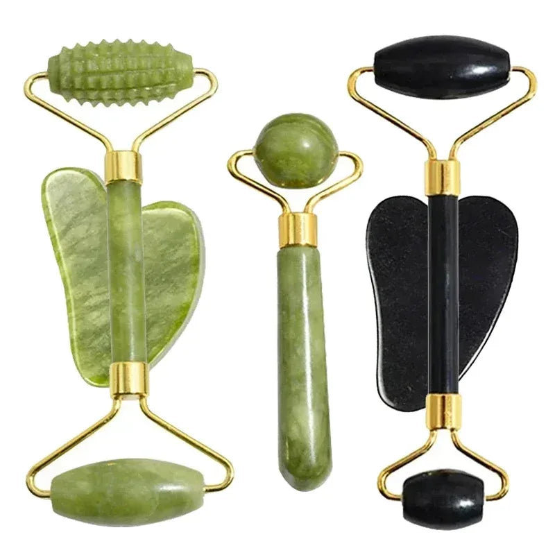 Revitalize Your Skin with Our Luxurious Natural Jade Roller and Gua Sha Set – The Ultimate Facial and Body Massage Tools for Lifting and Relaxation