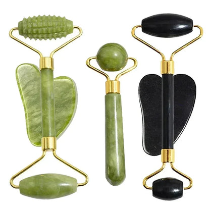 Revitalize Your Skin with Our Luxurious Natural Jade Roller and Gua Sha Set – The Ultimate Facial and Body Massage Tools for Lifting and Relaxation