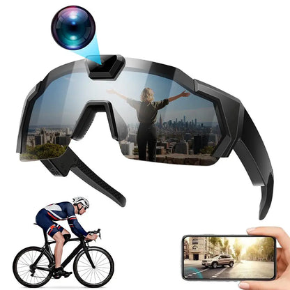 Capture Every Adventure: HD Smart Sunglasses with 1080P Video Recording for Outdoor Sports