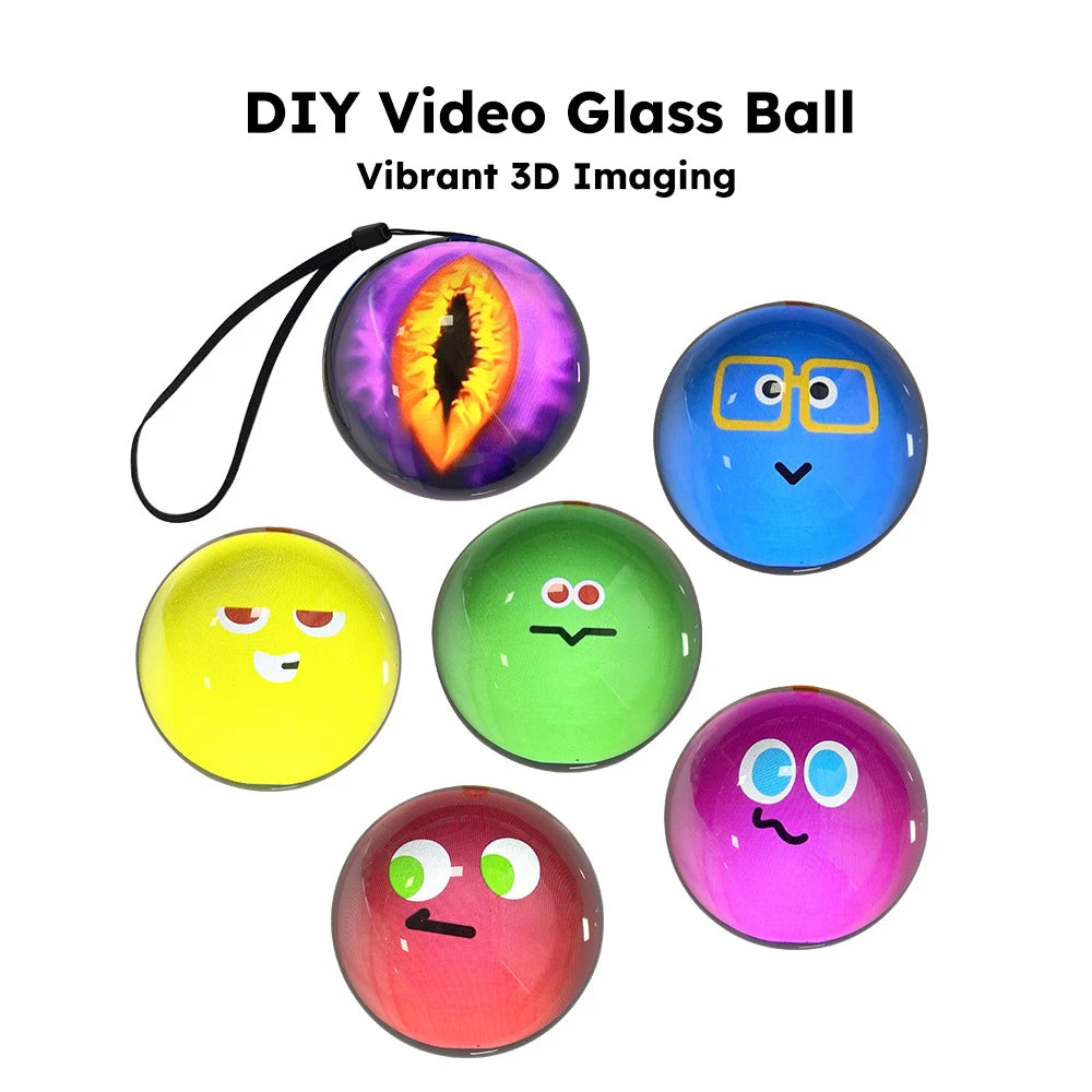 Elevate Your Memories with the 3D Crystal Ball Digital Photo & Video Album - The Perfect DIY Gift!