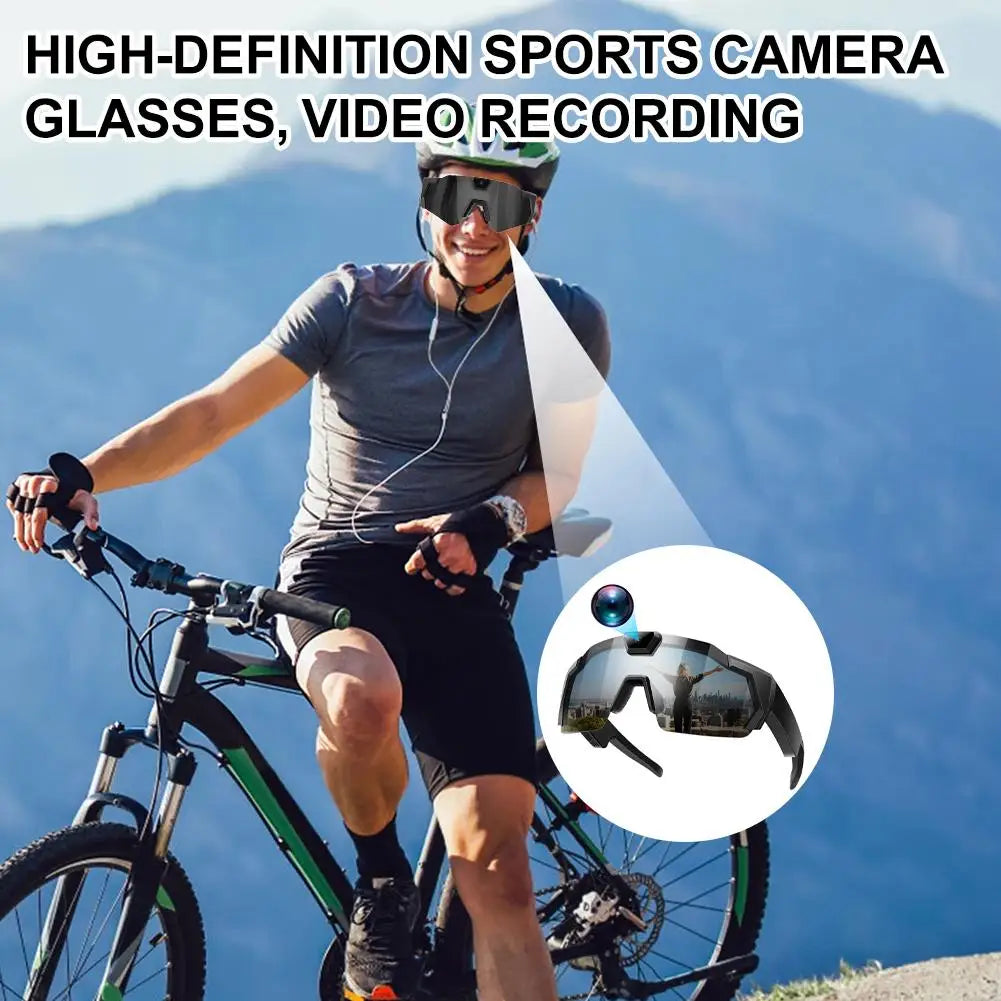 Capture Every Adventure: HD Smart Sunglasses with 1080P Video Recording for Outdoor Sports