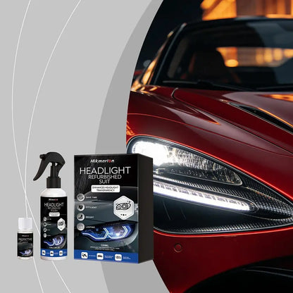 Professional Car Headlight Restoration Kit Headlamp Polishing Tool Set Remove Yellowing Oxidation Scratch Repair Liquid Cleaning