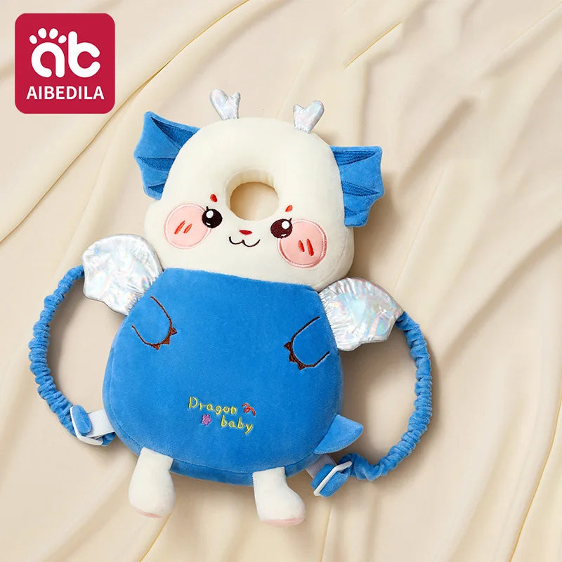 Toddler Safety Head Protector & Support Cushion - Adorable Cartoon Backpack for Safe Walking Adventures