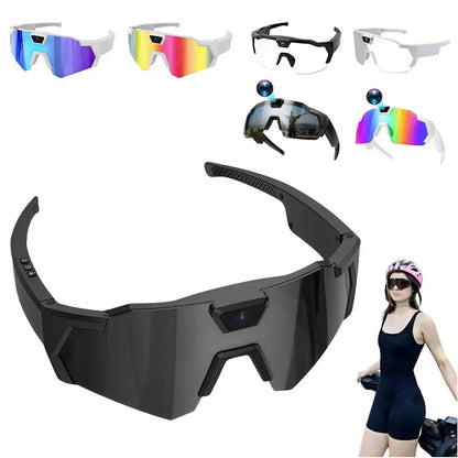 Capture Every Adventure: HD Smart Sunglasses with 1080P Video Recording for Outdoor Sports
