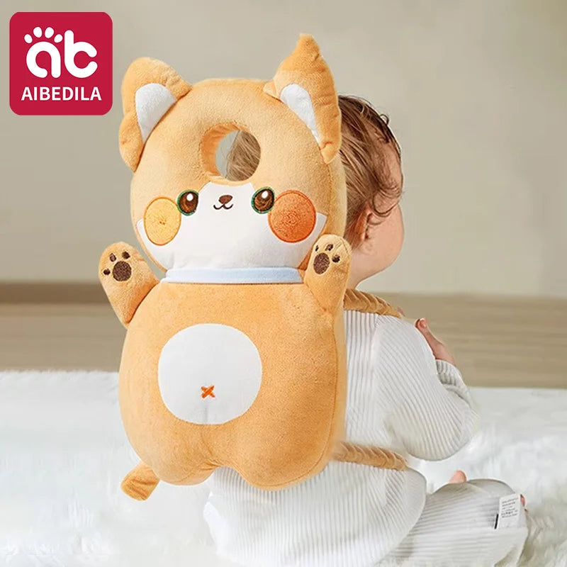 Toddler Safety Head Protector & Support Cushion - Adorable Cartoon Backpack for Safe Walking Adventures