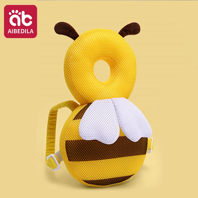 Toddler Safety Head Protector & Support Cushion - Adorable Cartoon Backpack for Safe Walking Adventures