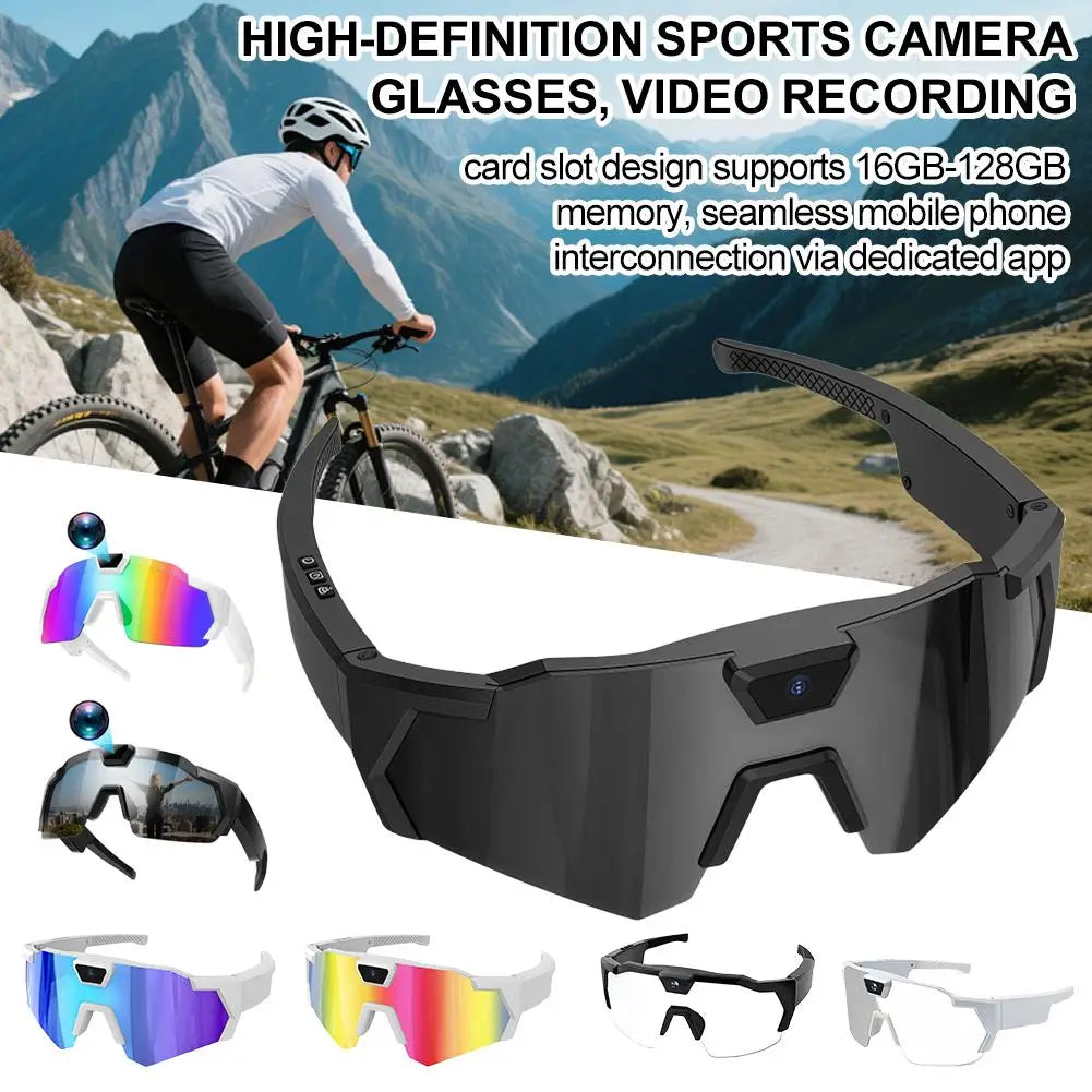 Capture Every Adventure: HD Smart Sunglasses with 1080P Video Recording for Outdoor Sports
