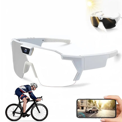 Capture Every Adventure: HD Smart Sunglasses with 1080P Video Recording for Outdoor Sports