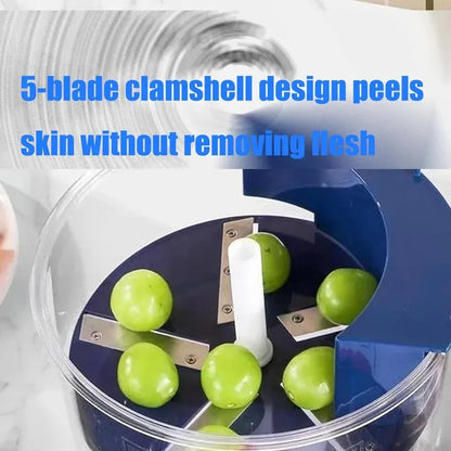 Automatic Grape and Garlic Peeler - Rechargeable Electric Kitchen Tool for Home and Commercial Use
