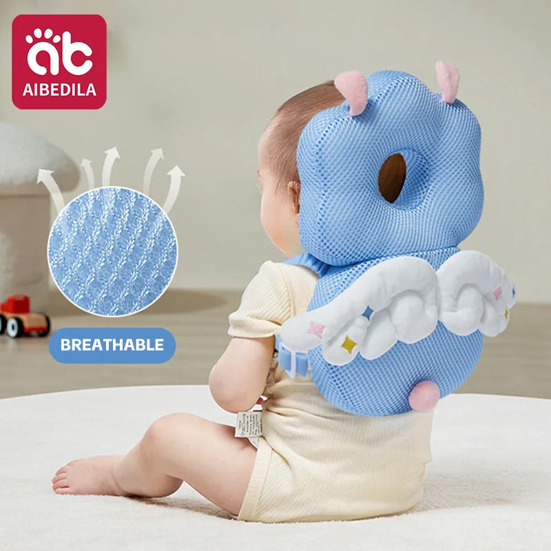 Toddler Safety Head Protector & Support Cushion - Adorable Cartoon Backpack for Safe Walking Adventures