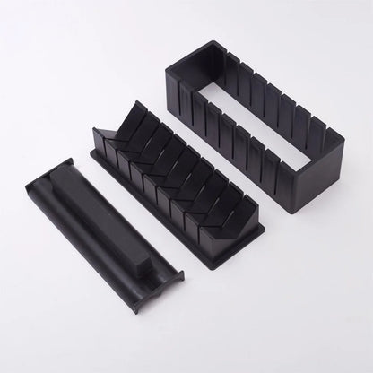 Create Stunning Sushi at Home with the Japanese Sushi Maker Set - 3-Piece Kit Featuring Shape Molds and Essential Kitchen Accessories