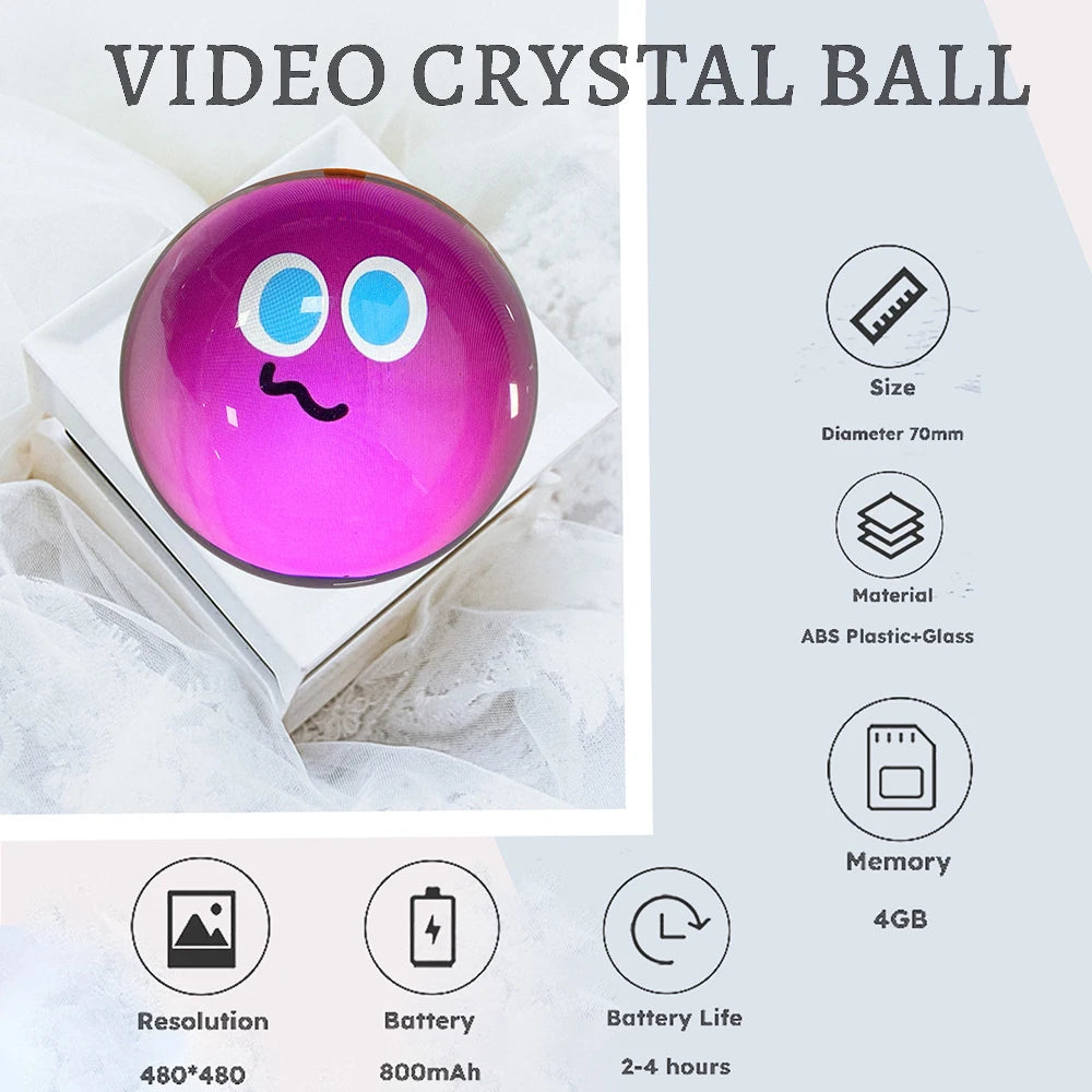 Elevate Your Memories with the 3D Crystal Ball Digital Photo & Video Album - The Perfect DIY Gift!