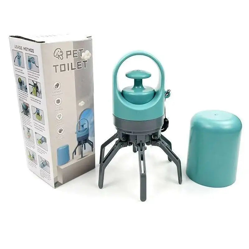 Effortless Outdoor Cleanup: Portable No-Touch Dog Pooper Scooper with Built-In Waste Bags