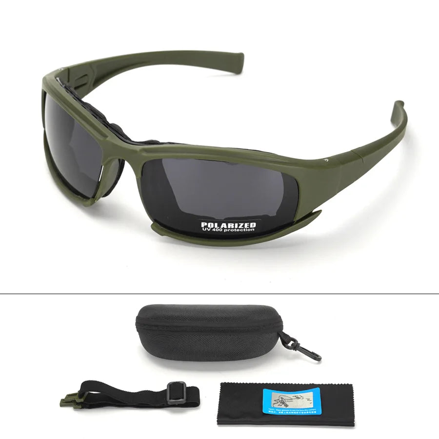 Elevate Your Outdoor Experience with the 2025 Polarized Tactical Goggles - Four Interchangeable Lenses for Ultimate Windproof and Dustproof Protection!