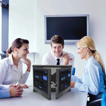 Elevate Your Productivity with the JOYRAY 11.6-Inch Triple-Screen Portable Monitor – Stunning 1920x1080 Full HD Display for On-the-Go Professionals
