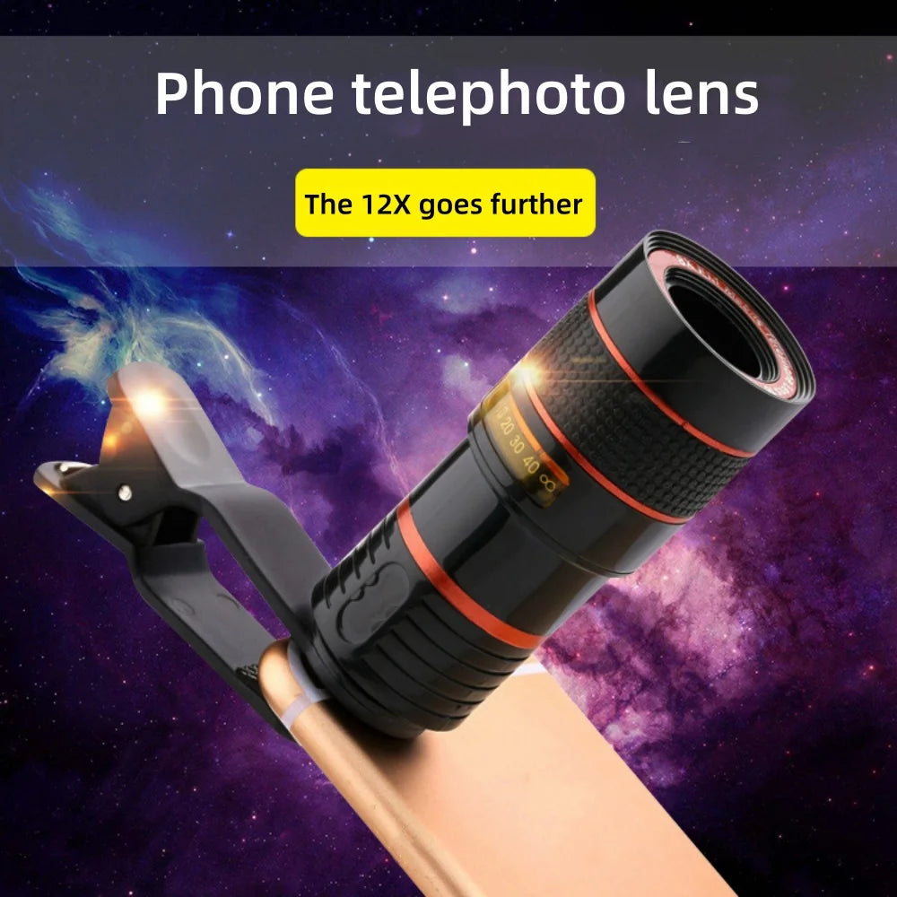 Transform Your Smartphone Photography with Our Universal Clip-On Telephoto Lens - Perfect for Capturing Distant Moments!