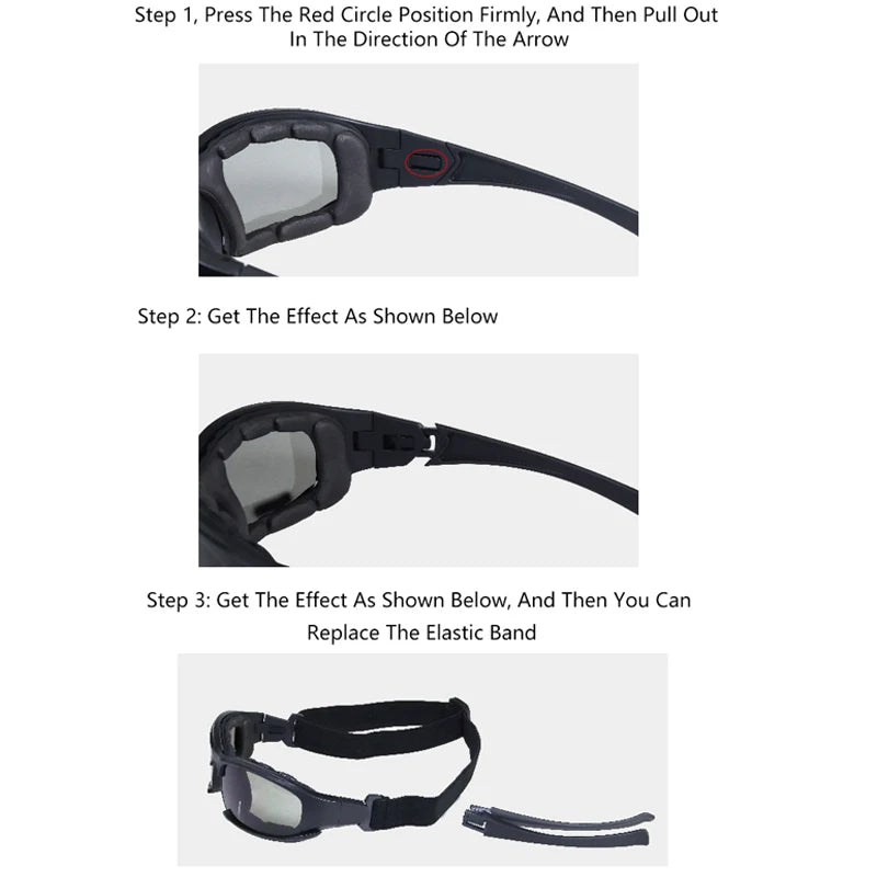 Elevate Your Outdoor Experience with the 2025 Polarized Tactical Goggles - Four Interchangeable Lenses for Ultimate Windproof and Dustproof Protection!