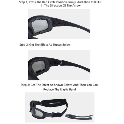 Elevate Your Outdoor Experience with the 2025 Polarized Tactical Goggles - Four Interchangeable Lenses for Ultimate Windproof and Dustproof Protection!