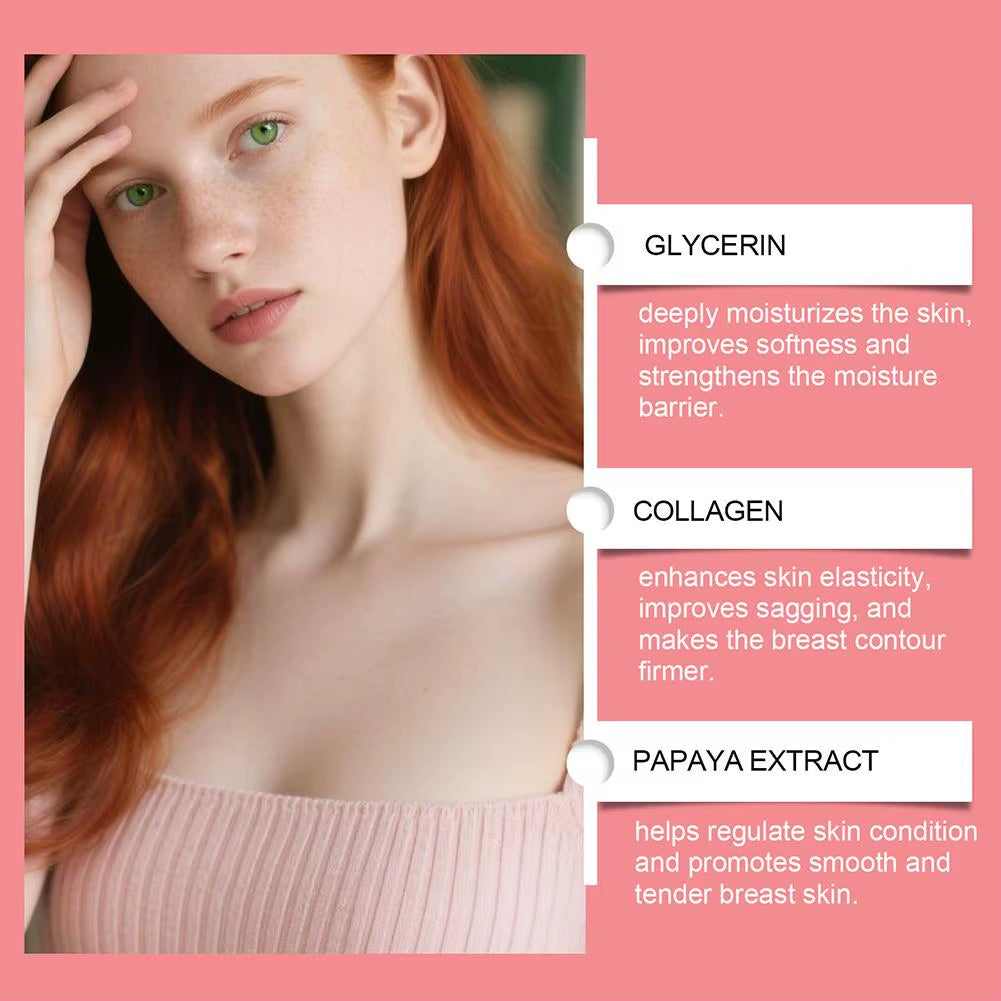 4-Piece Breast Enhancement Patches for Moisturizing and Firming Care