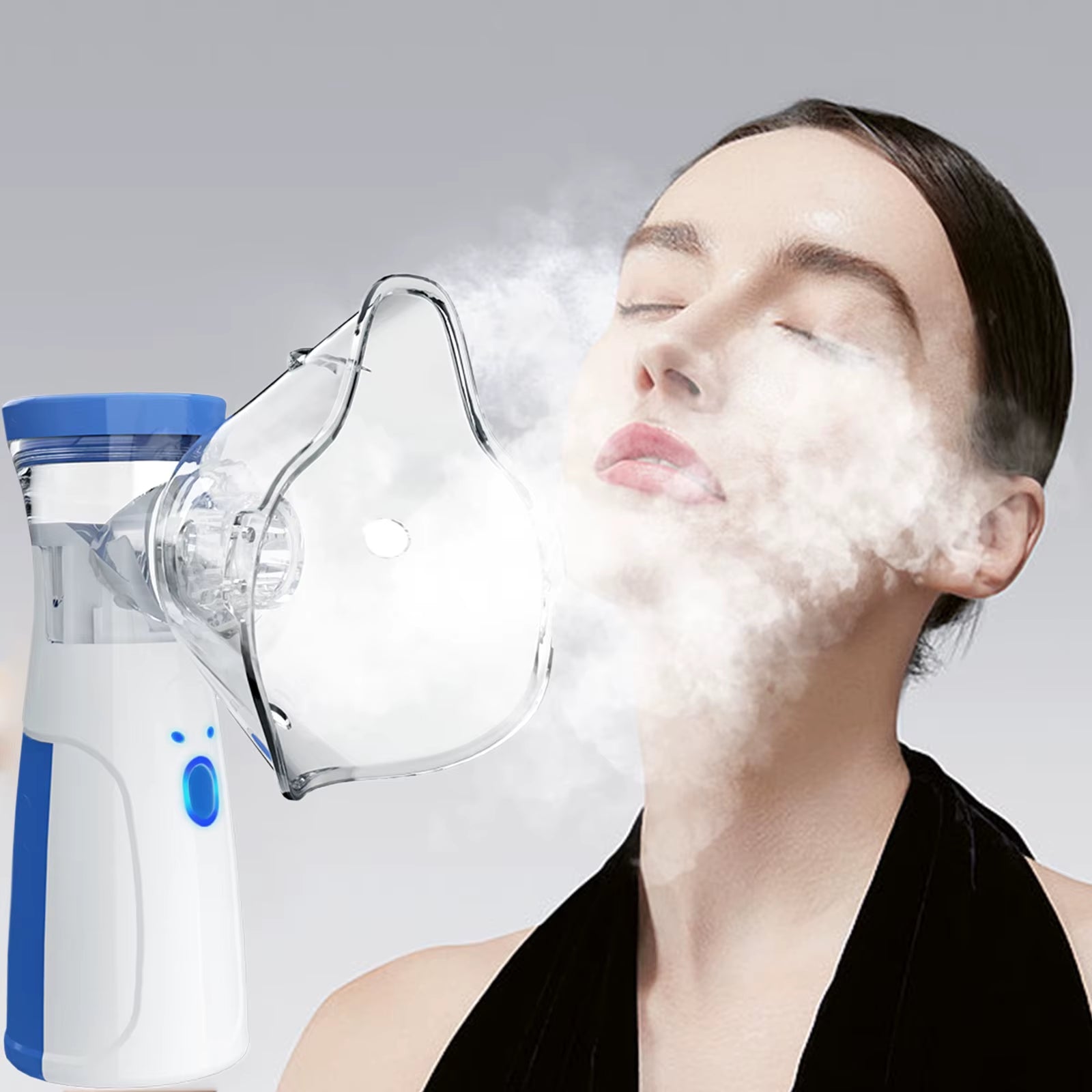 Transform Your Skin and Air Quality with the Revitalizing 2-in-1 Facial Steamer & Humidifier - Experience the Power of Nano Ion Mist!