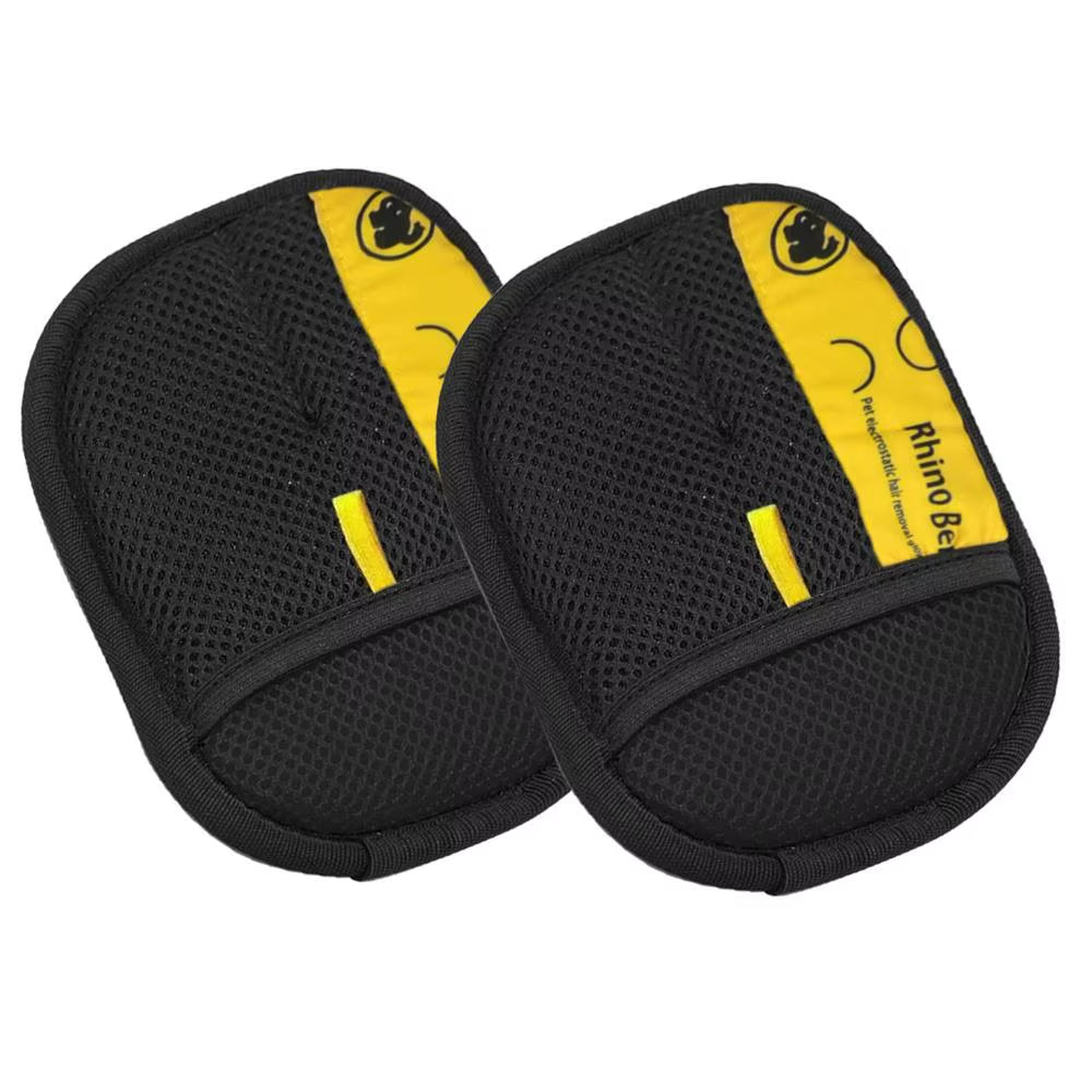 2-Pack Cat Grooming Gloves with Electrostatic Pet Hair Removal Brush for Effective Cleaning of Sofas, Carpets, and Clothing - Double-Sided Pet Hair Remover