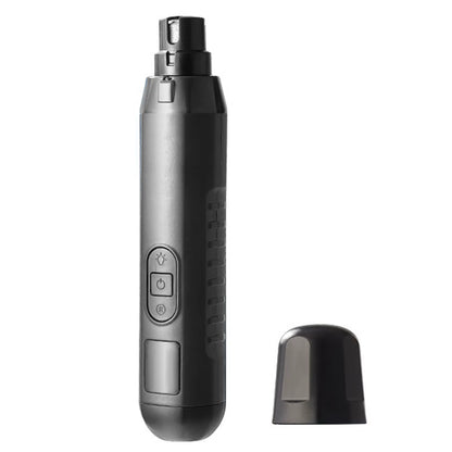 Enhanced 5-Speed Electric Dog Nail Grinder with LED Lights - Quiet Pet Nail Trimming and Grooming Tool